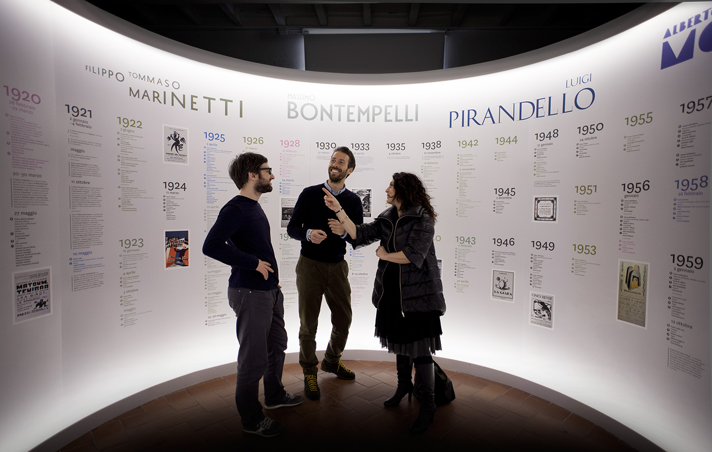 Daniele Balcon e Francesco Pia (Studio Visuale) con Renata Sansone (Zetema)